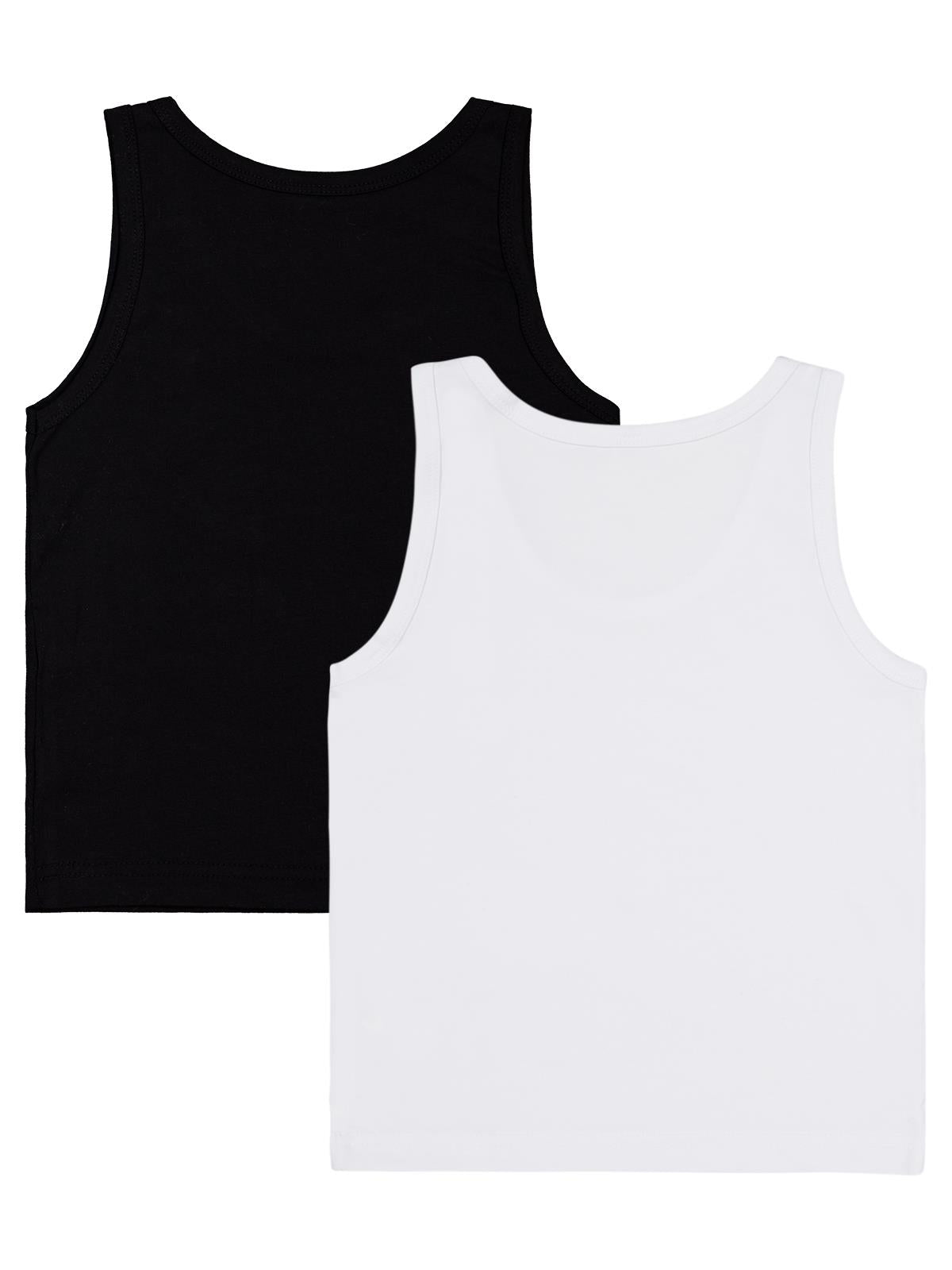 Civil Boys Siyah-Beyaz 2-12 Yaş Erkek Çocuk 2'li Atlet