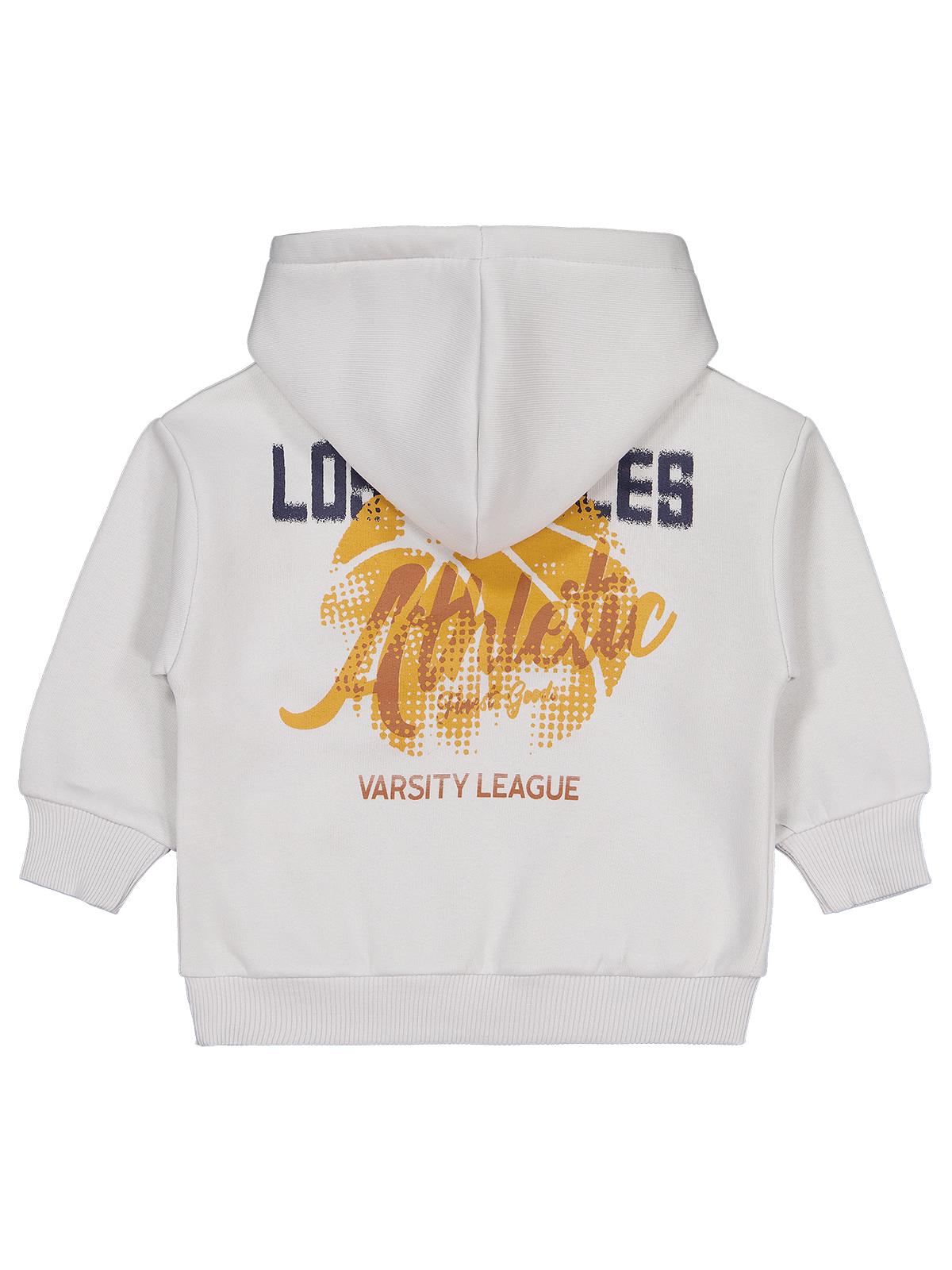 Civil Erkek Çocuk Los Angeles Baskılı Sweatshirt | 3 İp Uzun Kol | Okul Kreş ve Günlük Kullanım - Gri