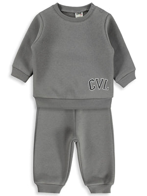 Civil Baby Cvl Nakışlı 6-18 Ay Takım - Gri
