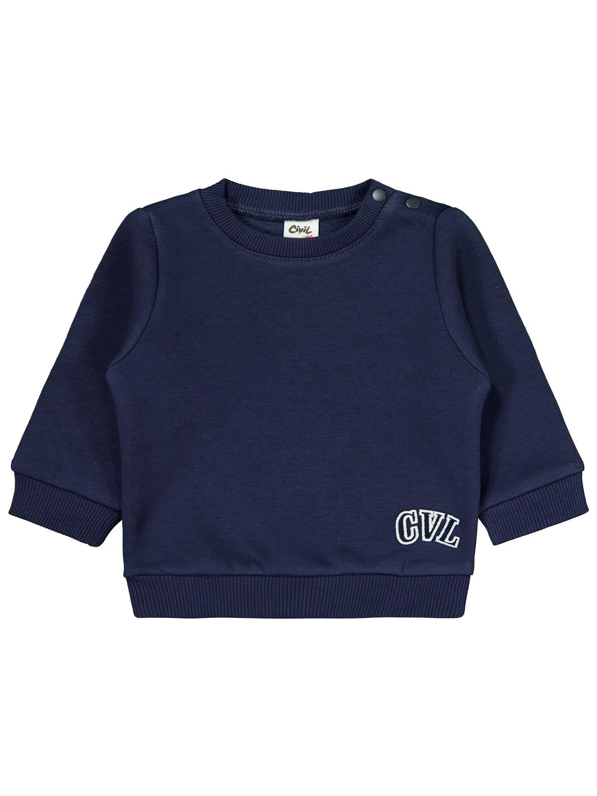 Civil Baby Cvl Nakışlı 6-18 Ay Takım - Lacivert