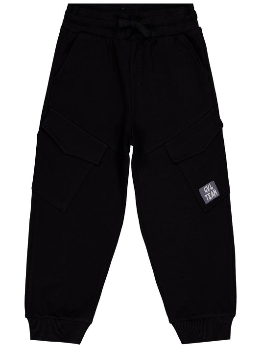 Civil Boys Kargo Cepli Etiketli 6-9 Yaş Eşofman Altı - Siyah