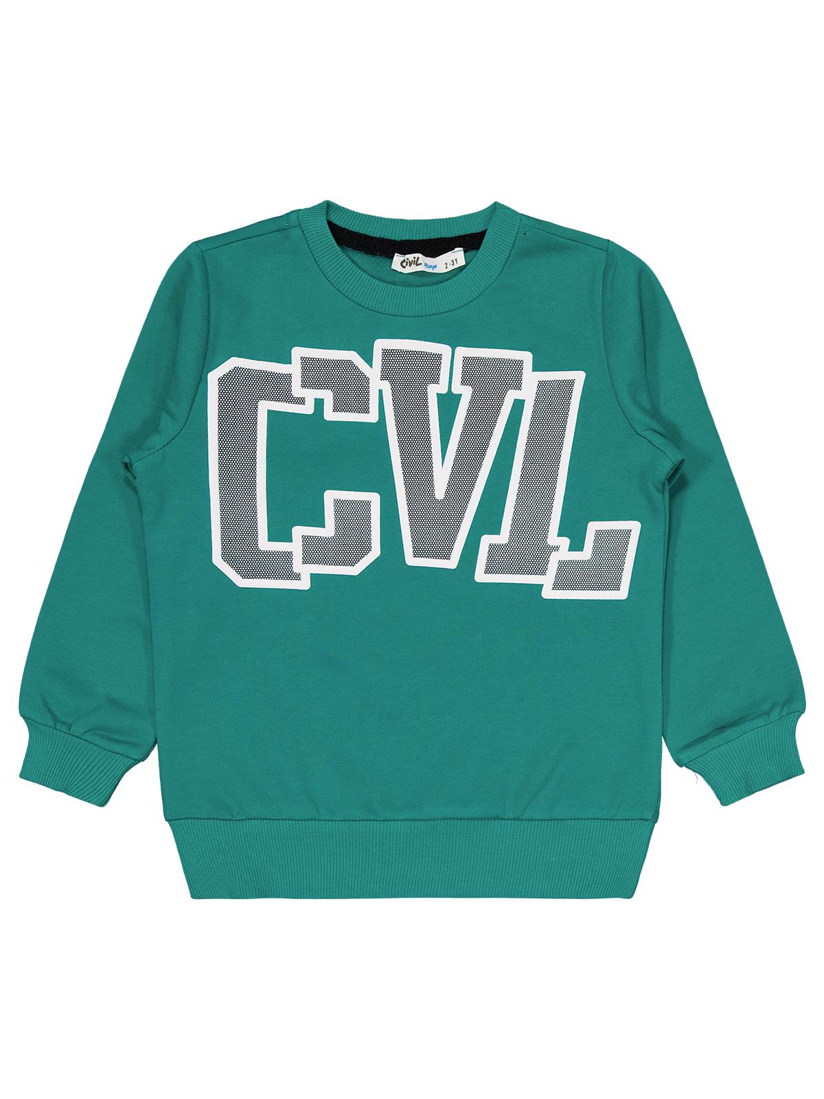 Civil Boys Cvl Baskılı 2-5 Yaş Takım - Yeşil