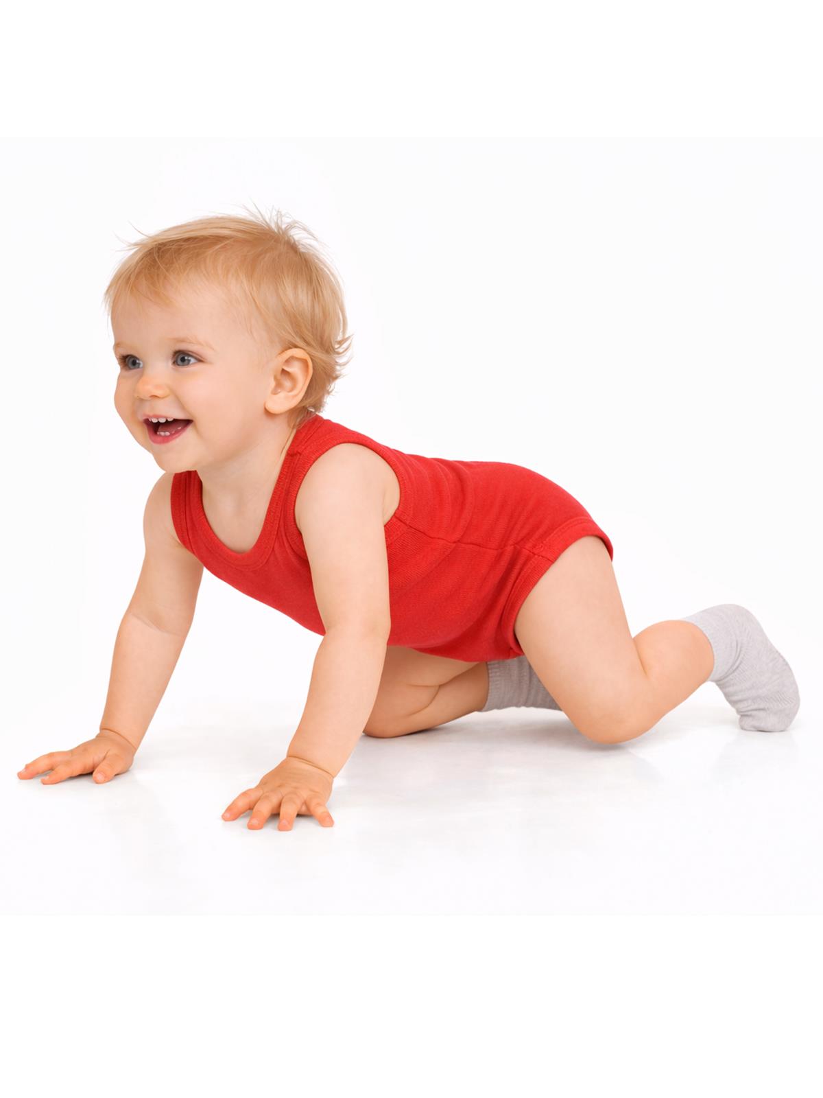 Civil Baby 3'lü Düz Sıfır Kol 3-36 Ay Çıtçıtlı Badi - Kırmızı