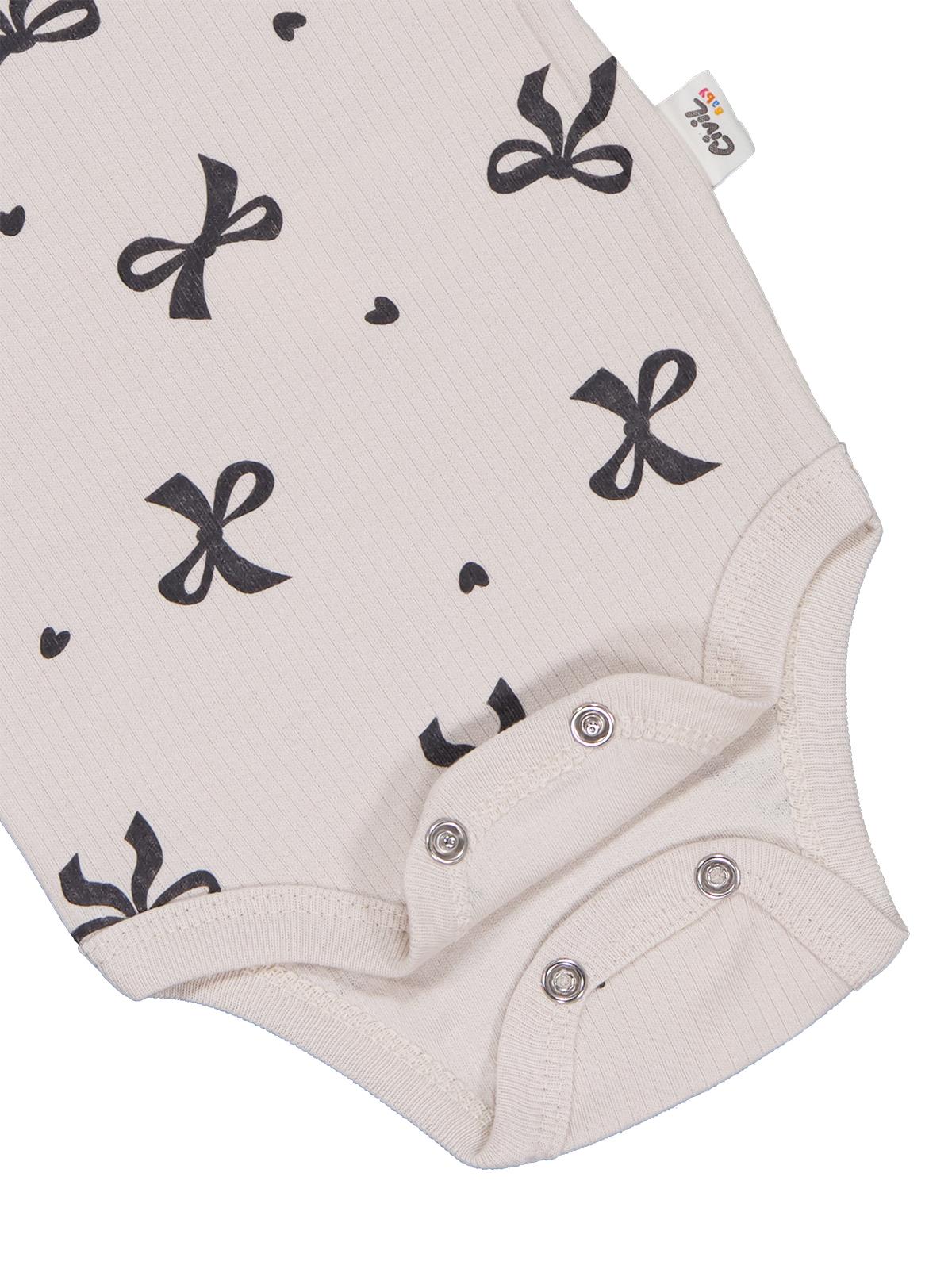 Civil Baby Fiyonk Empirme 1-36 Ay Çıtçıtlı Badi - Bej