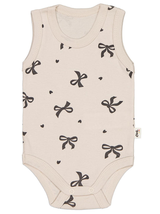 Civil Baby Fiyonk Empirme 1-36 Ay Çıtçıtlı Badi - Bej