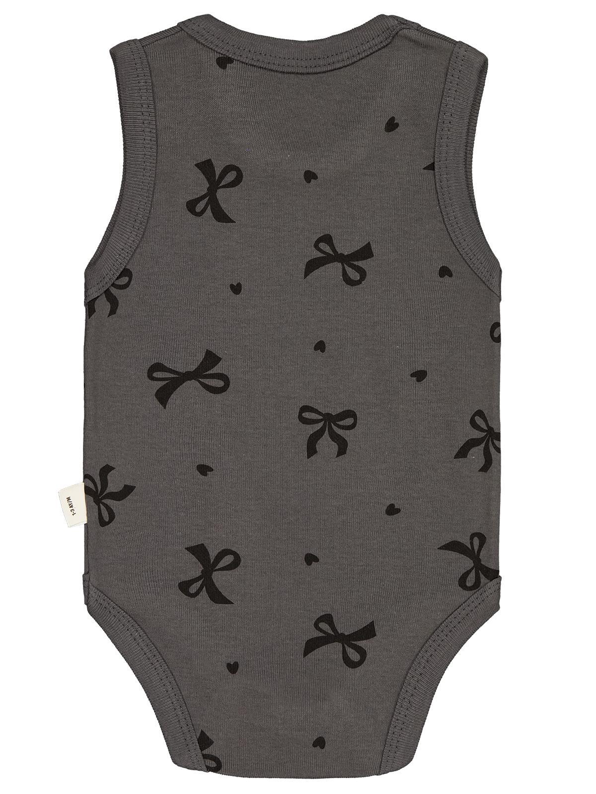 Civil Baby Fiyonk Empirme 1-36 Ay Çıtçıtlı Badi - Gri