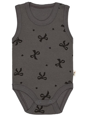Civil Baby Fiyonk Empirme 1-36 Ay Çıtçıtlı Badi - Gri