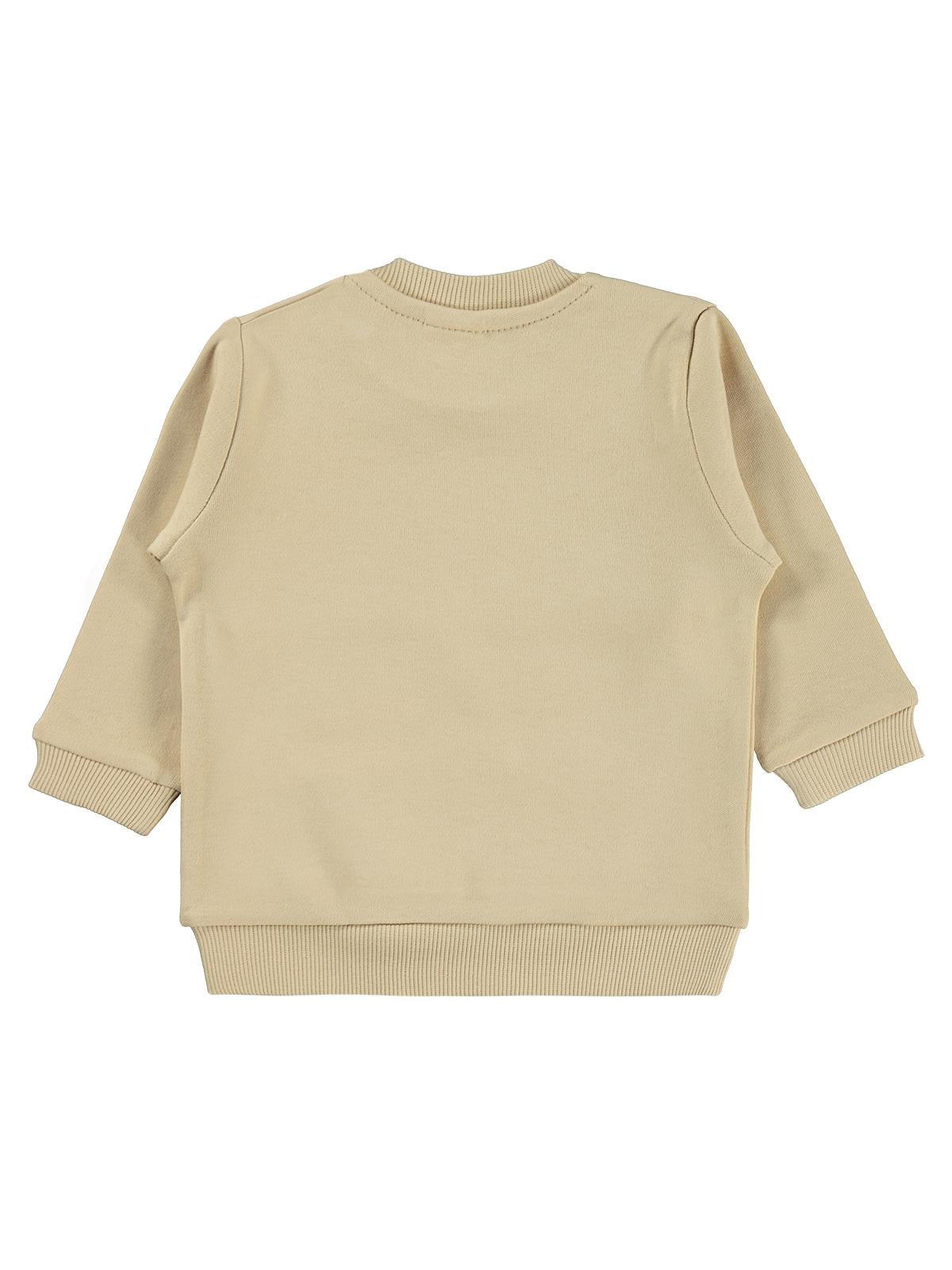 Civil Baby To The Moon Baskılı 6-18 Ay Sweatshirt - Kahverengi