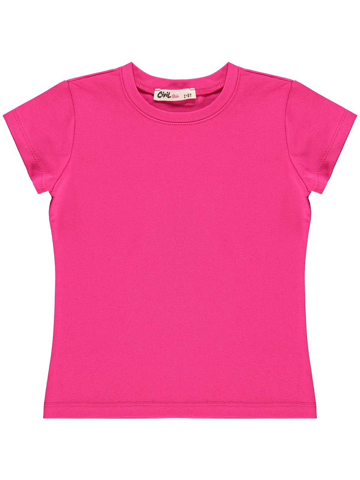 Civil Girls Basic 2-5 Yaş Tişört - Fusya