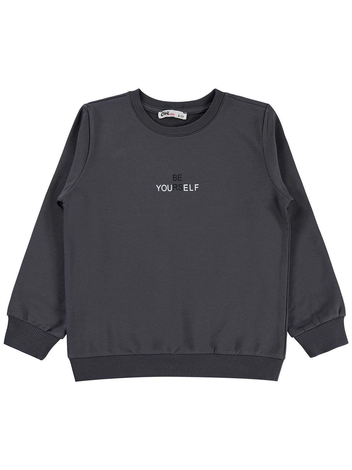 Civil Girls 10-13 Yaş Sweatshirt - Gri