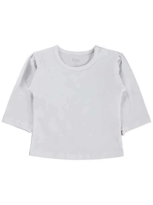 Civil Baby Düz Basic 6-18 Ay Sweatshirt - Beyaz