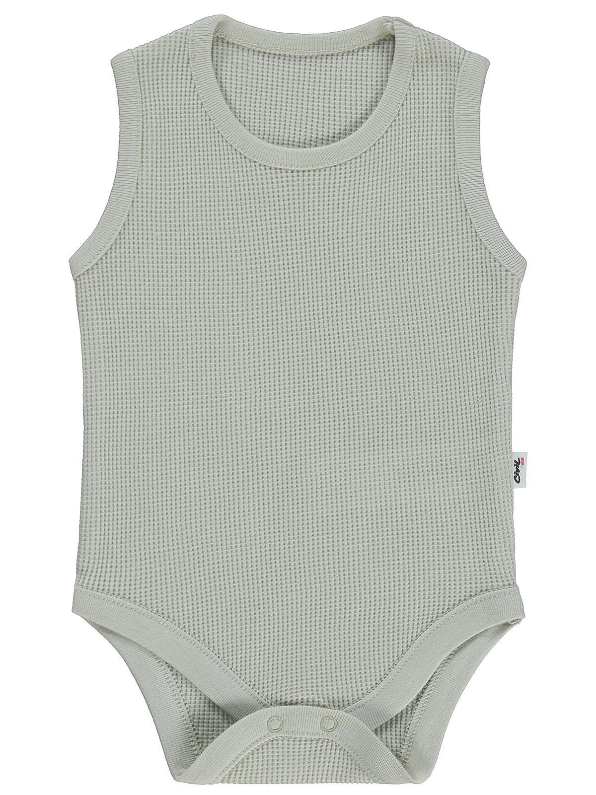 Civil Baby Basic 3-18 Ay Çıtçıtlı Badi - Bej