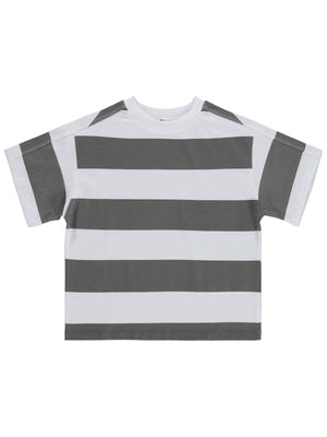 Civil Boys Basic Çizgili 2-5 Yaş Tişört - Gri