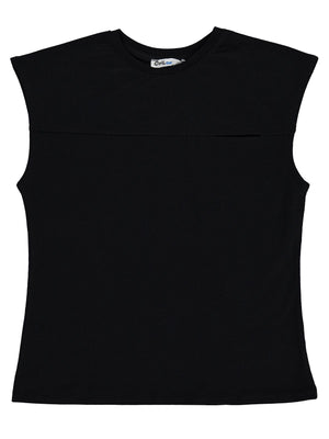 Civil Boys Basic Sıfır Kol 6-9 Yaş Tişört - Siyah