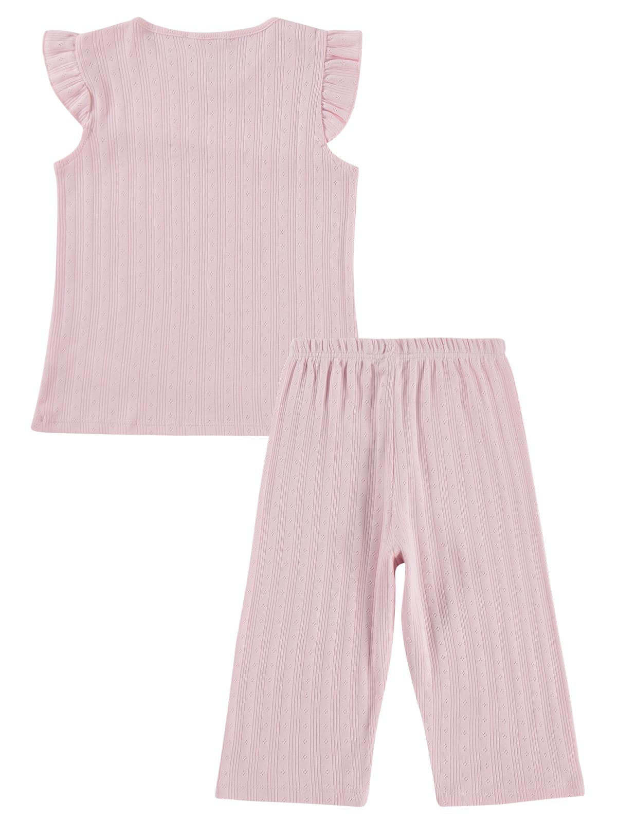 Civil Girls Kaprili 10-13 Yaş Pijama Takımı - Pembe