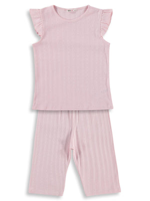 Civil Girls Kaprili 10-13 Yaş Pijama Takımı - Pembe
