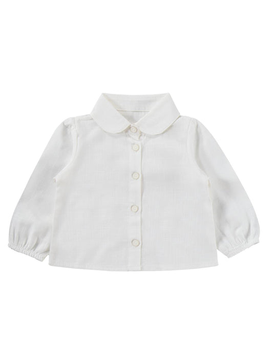 Civil Baby Fiyonklu 6-18 Ay Elbise - Ekru