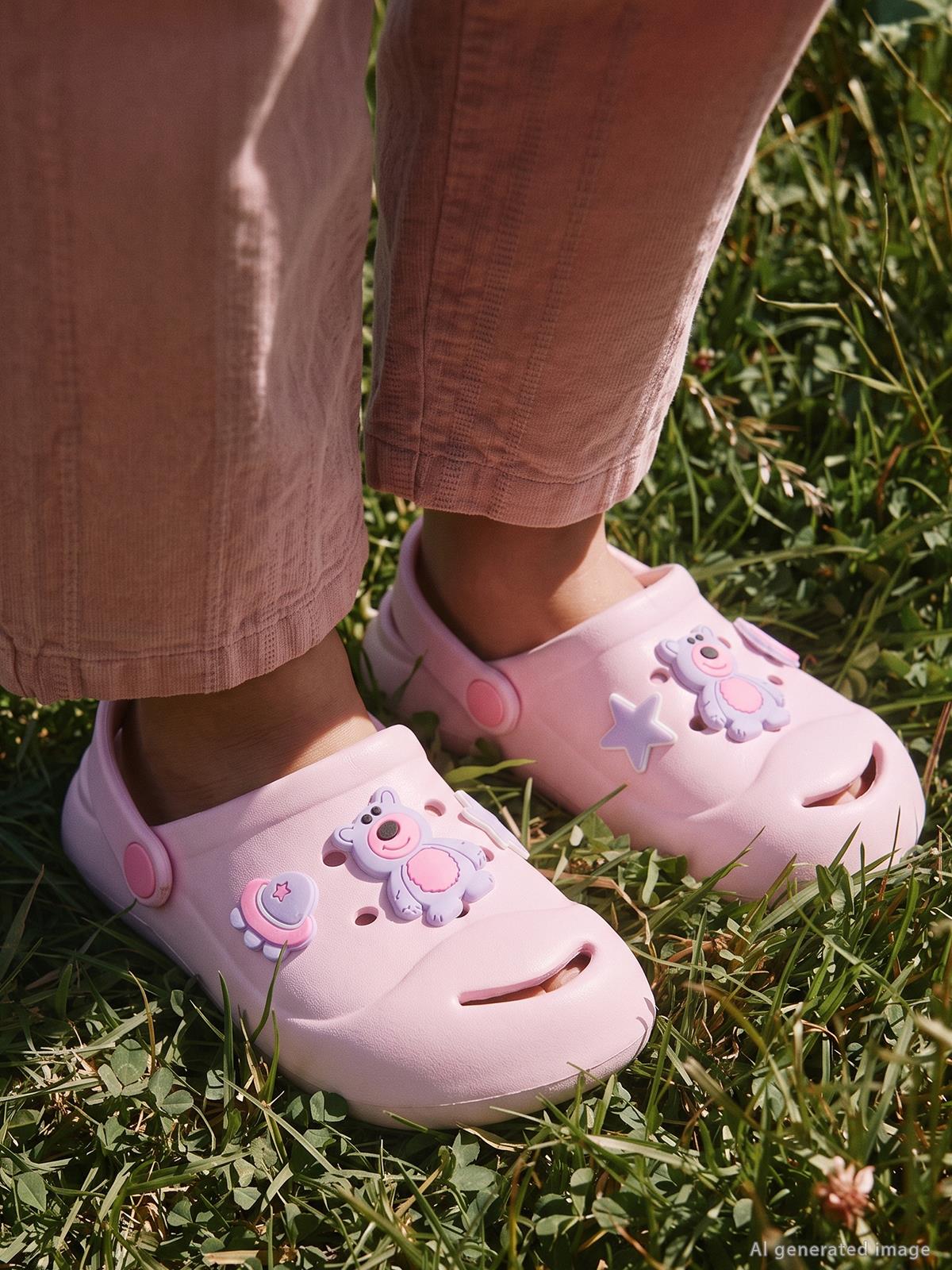 Civil Girls Emojili 31-35 Numara Terlik - Pembe