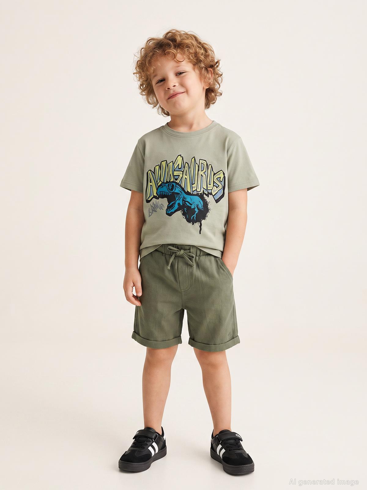 Civil Boys Basic 2-5 Yaş Kapri - Haki