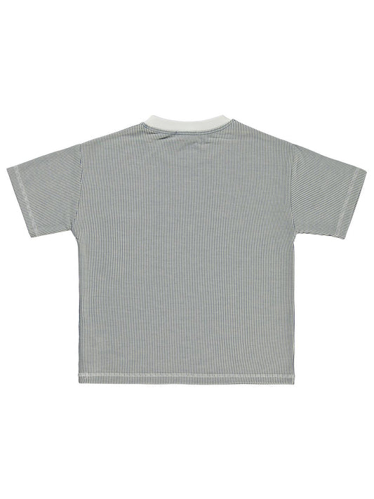 Civil Boys Karyoka Dikişli Cepli 10-13 Yaş Tişört - Mavi