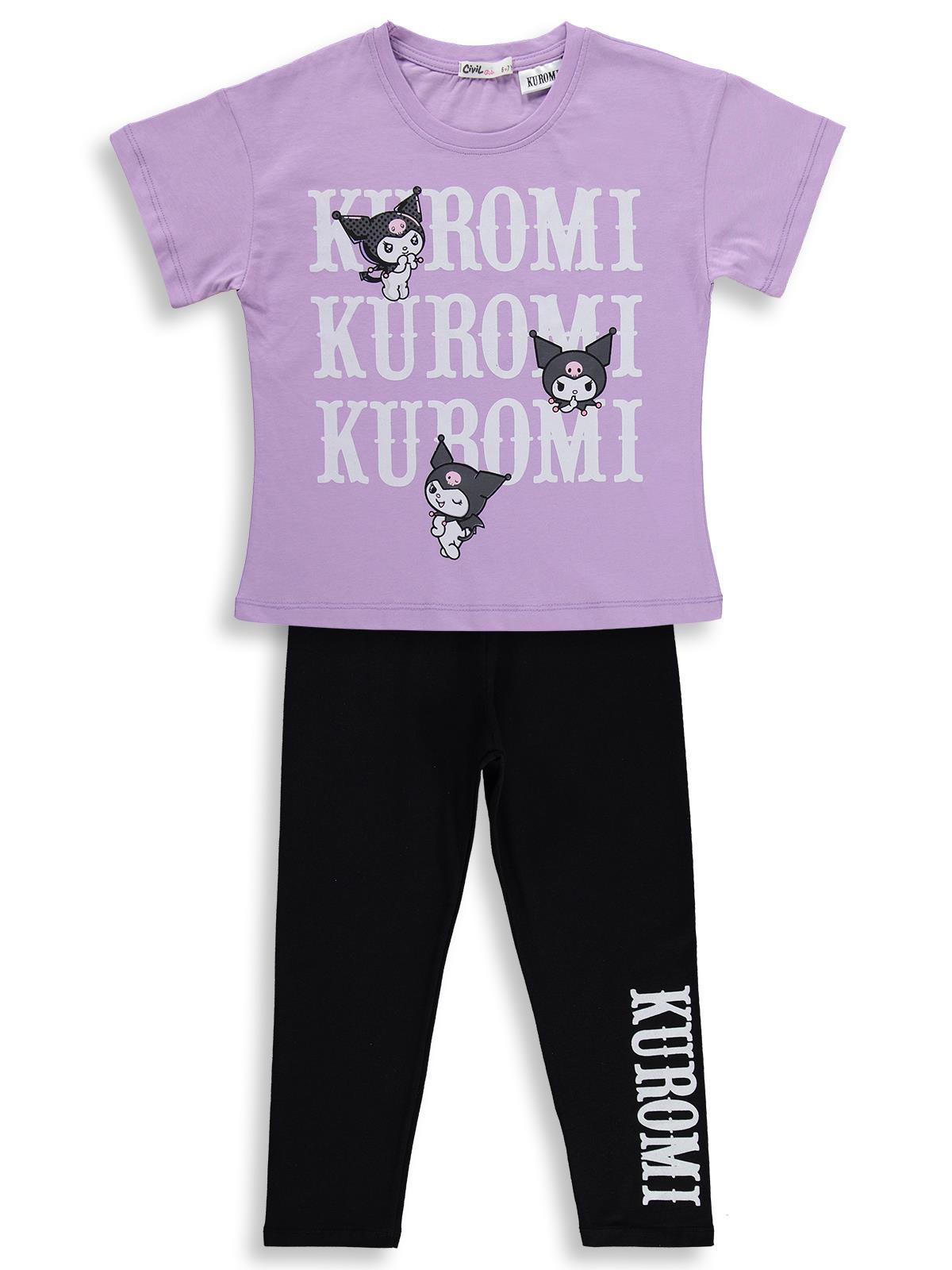 Kuromi 6-9 Yaş Takım - Lila-Siyah