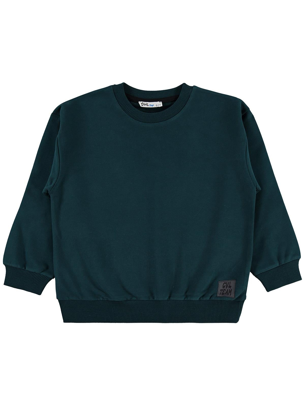 Civil Boys Armalı 10-13 Yaş Sweatshirt - Yeşil