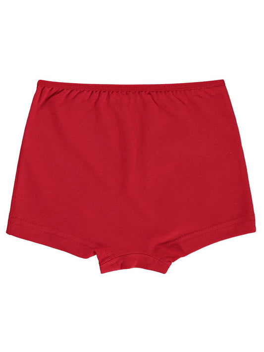 Civil Kız Çocuk Kalp Kız Çocuk 2'li Boxer | Likralı Süprem Baskılı | Okul Kreş ve Günlük Kullanım