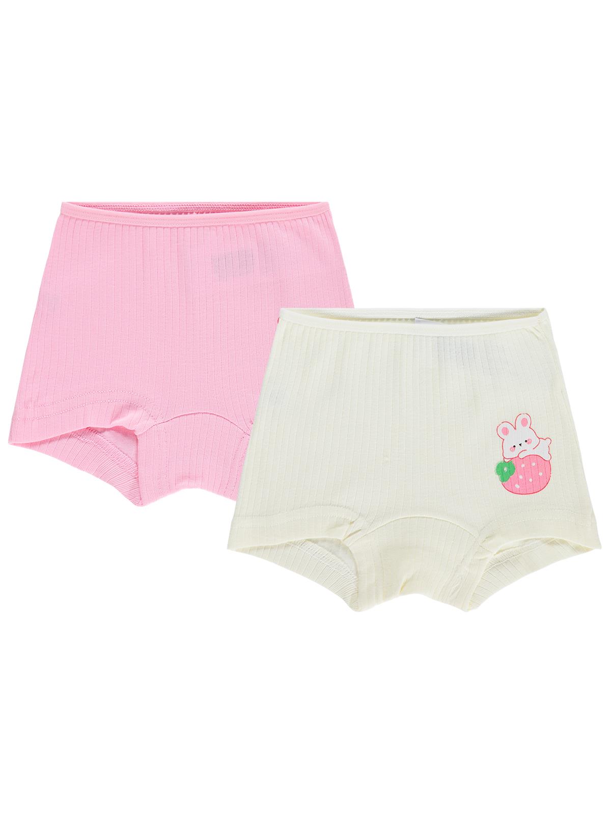 Civil Girls Çilek Ribana 2-10 Yaş Kız Çocuk 2'li Boxer