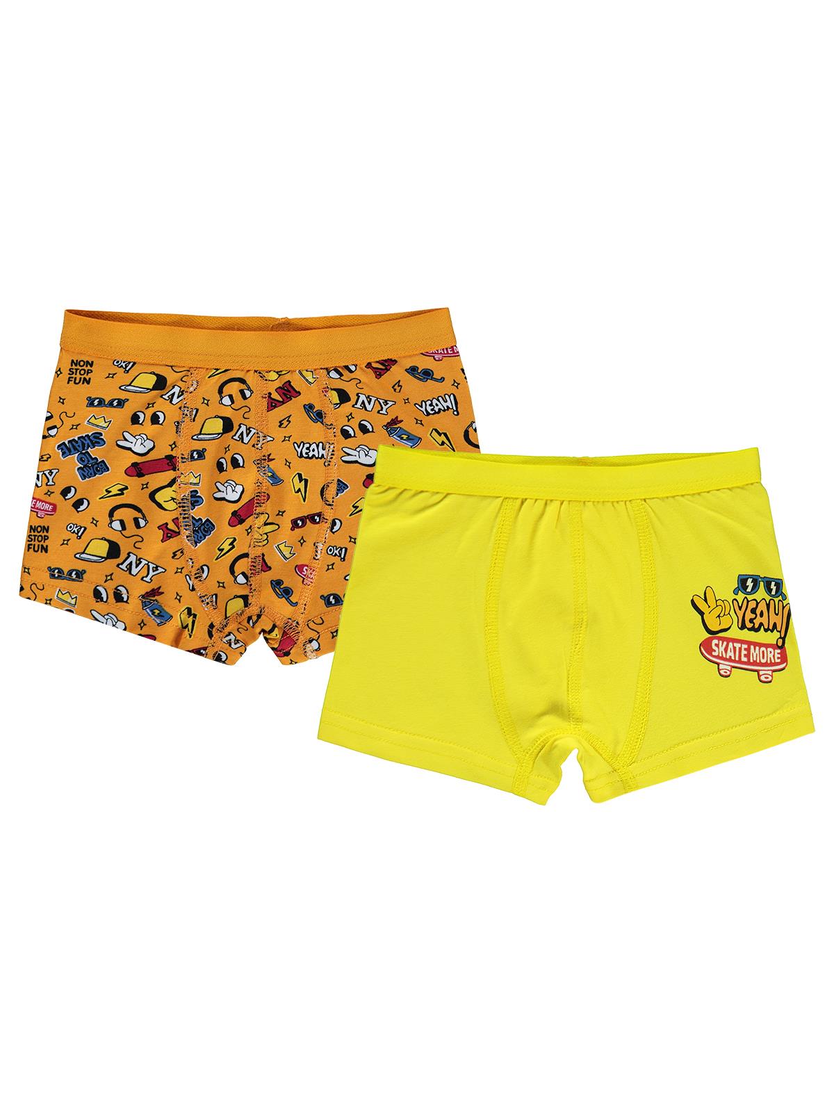 Civil Boys Funny 2-10 Yaş Erkek Çocuk 2'li Boxer