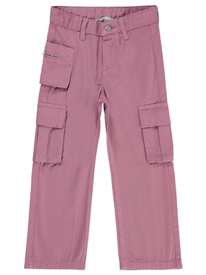 Civil Girls Üç Cepli Kargo 6-9 Yaş Pantolon - Pembe
