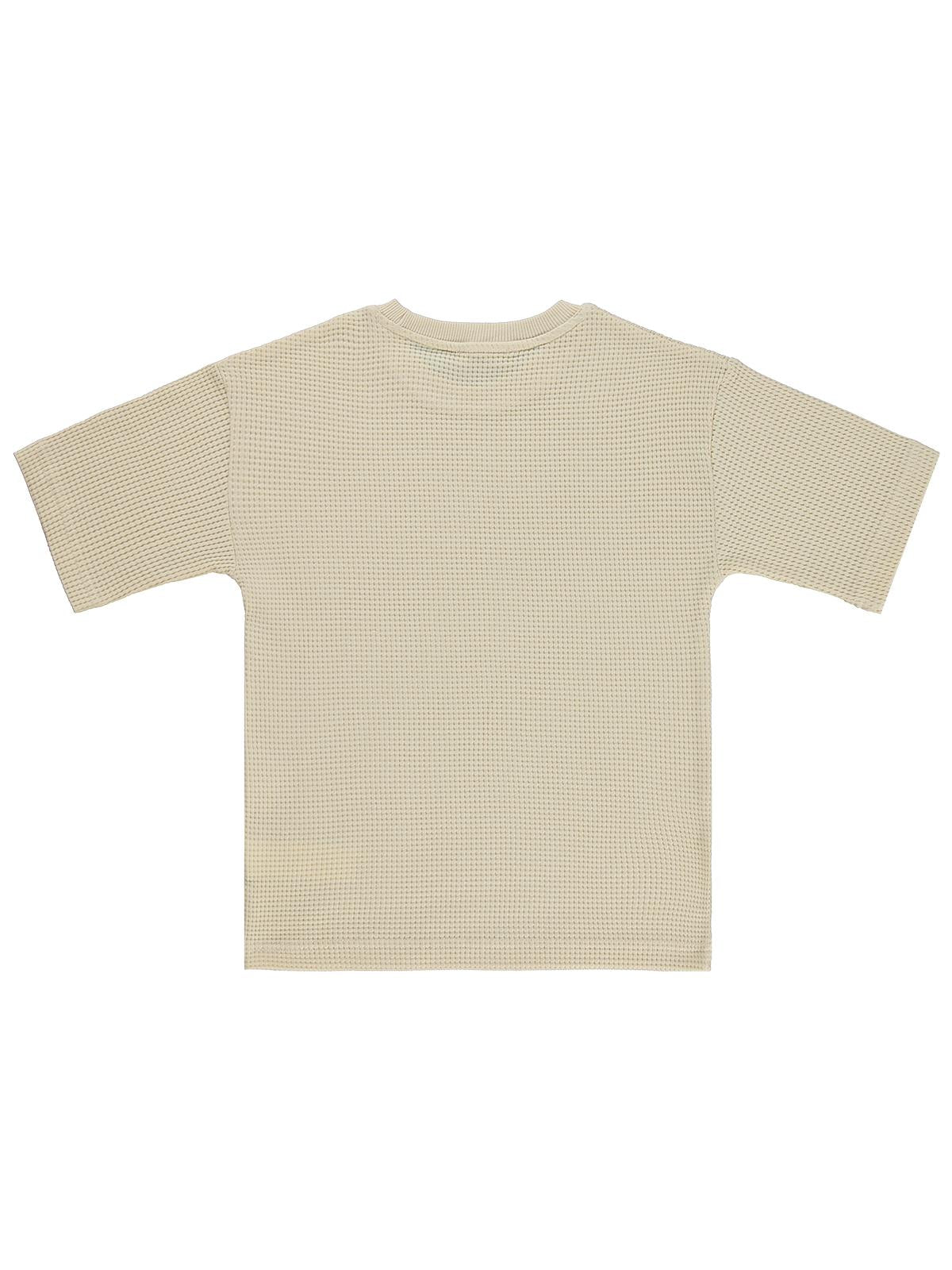 Civil Boys Basic Waffle 10-13 Yaş Tişört - Kahverengi