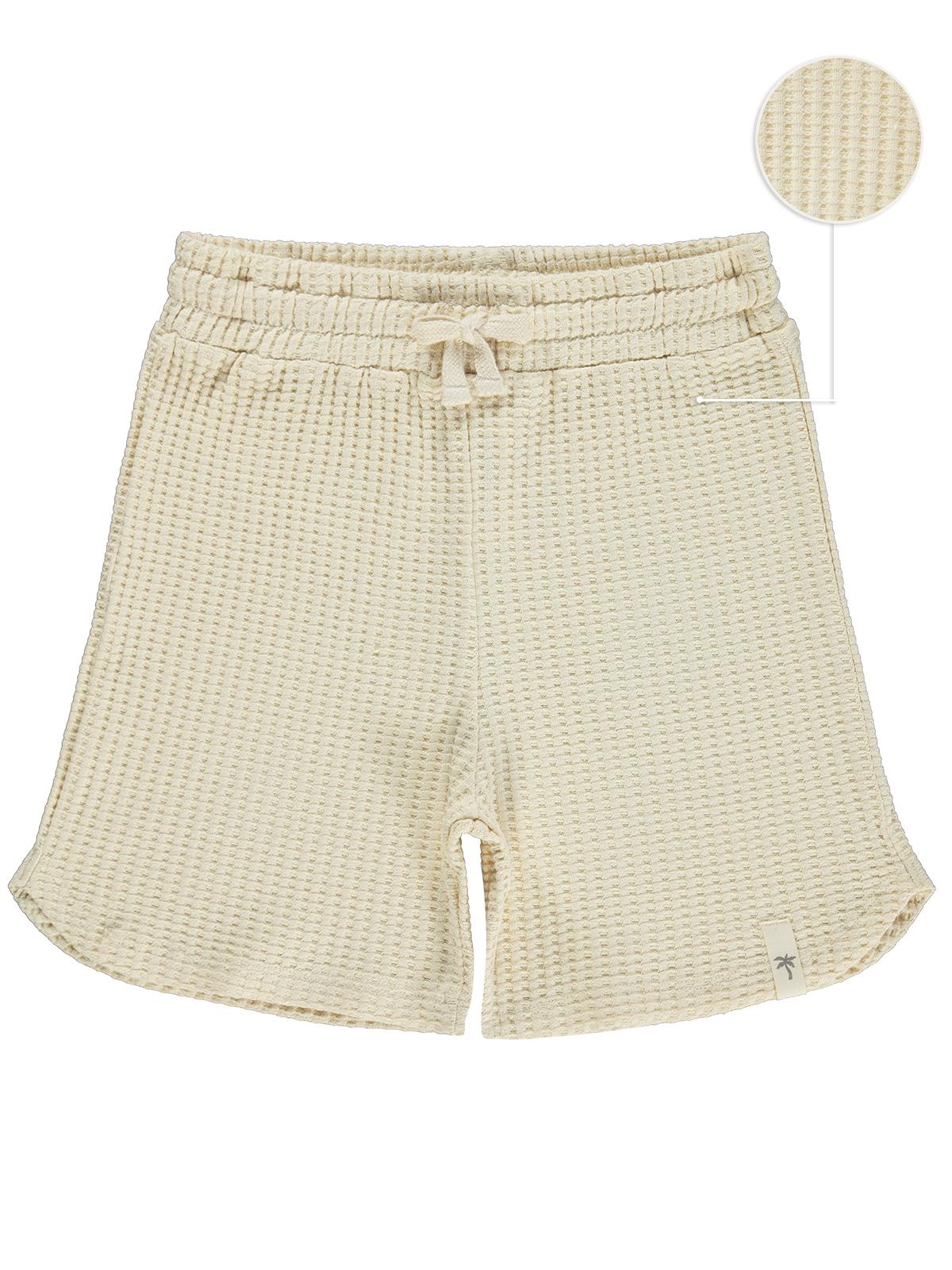 Civil Boys Basic Waffle 10-13 Yaş Şort - Kahverengi