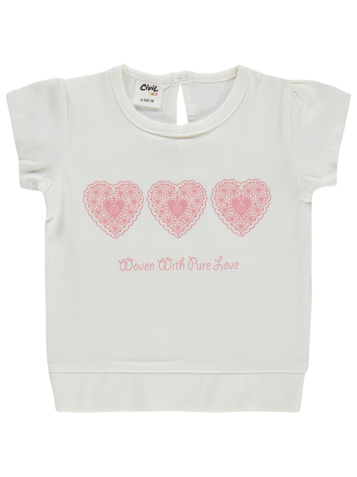 Civil Baby Kalpler Nakışlı 6-18 Ay Takım - Ekru