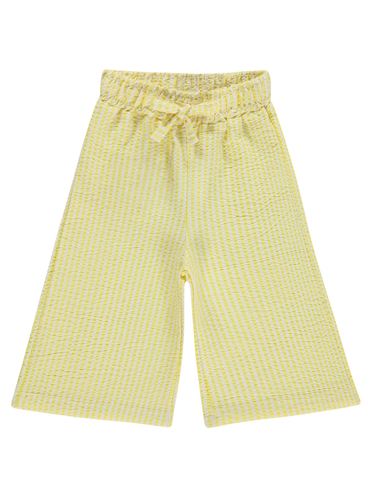 Civil Baby Çizgi Empirmeli 6-18 Ay Pantolon - Sarı