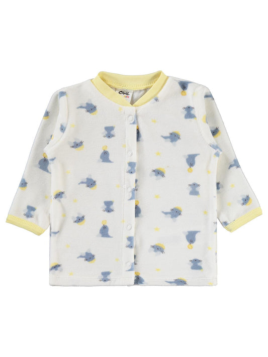 Civil Baby Little Sailors Nakışlı 1-9 Ay Pijama Takımı - Ekru