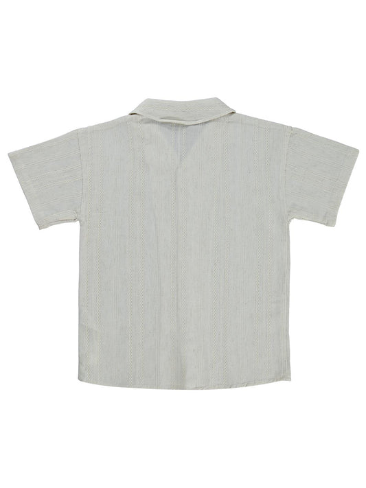 Pierre Cardin Tatil Yaka 10-12 Yaş Gömlek - Bej