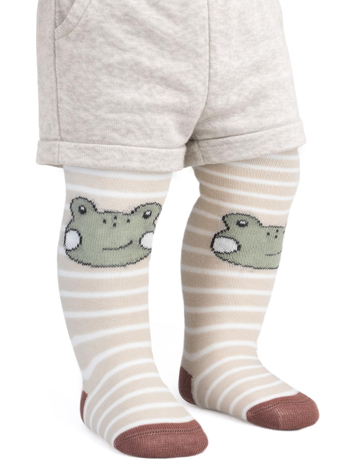 Civil Baby Frog 6- Bebek Erkek Külotlu Çorap - Yeşil