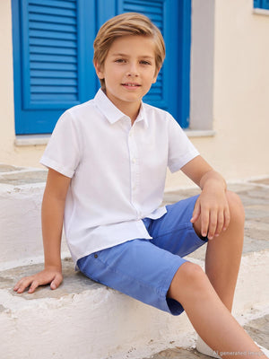 Civil Boys Basic Kısa Kol 6-9 Yaş Gömlek - Beyaz