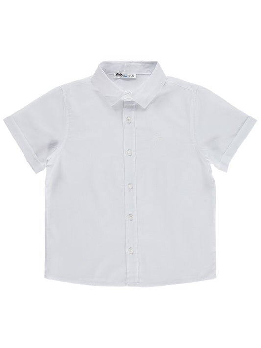 Civil Boys Basic Kısa Kol 10-13 Yaş Gömlek - Beyaz