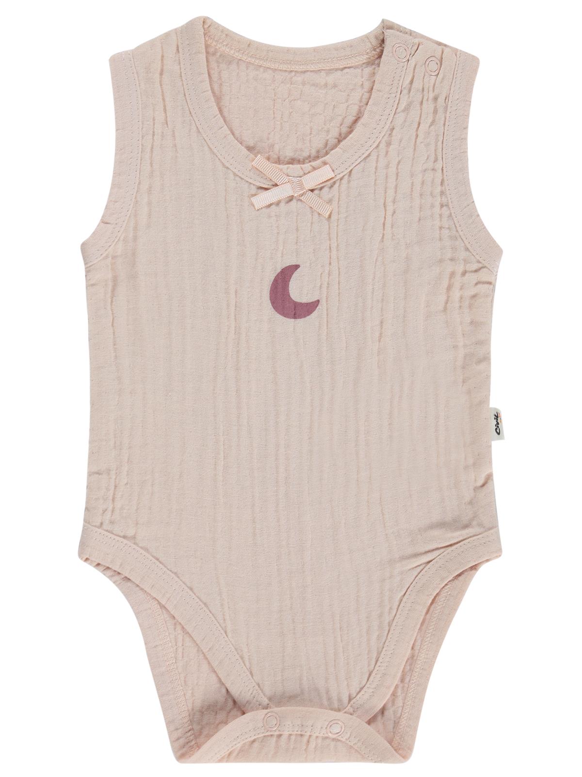 Civil Baby Hilal Baskılı 1-36 Ay Çıtçıtlı Badi - Pembe