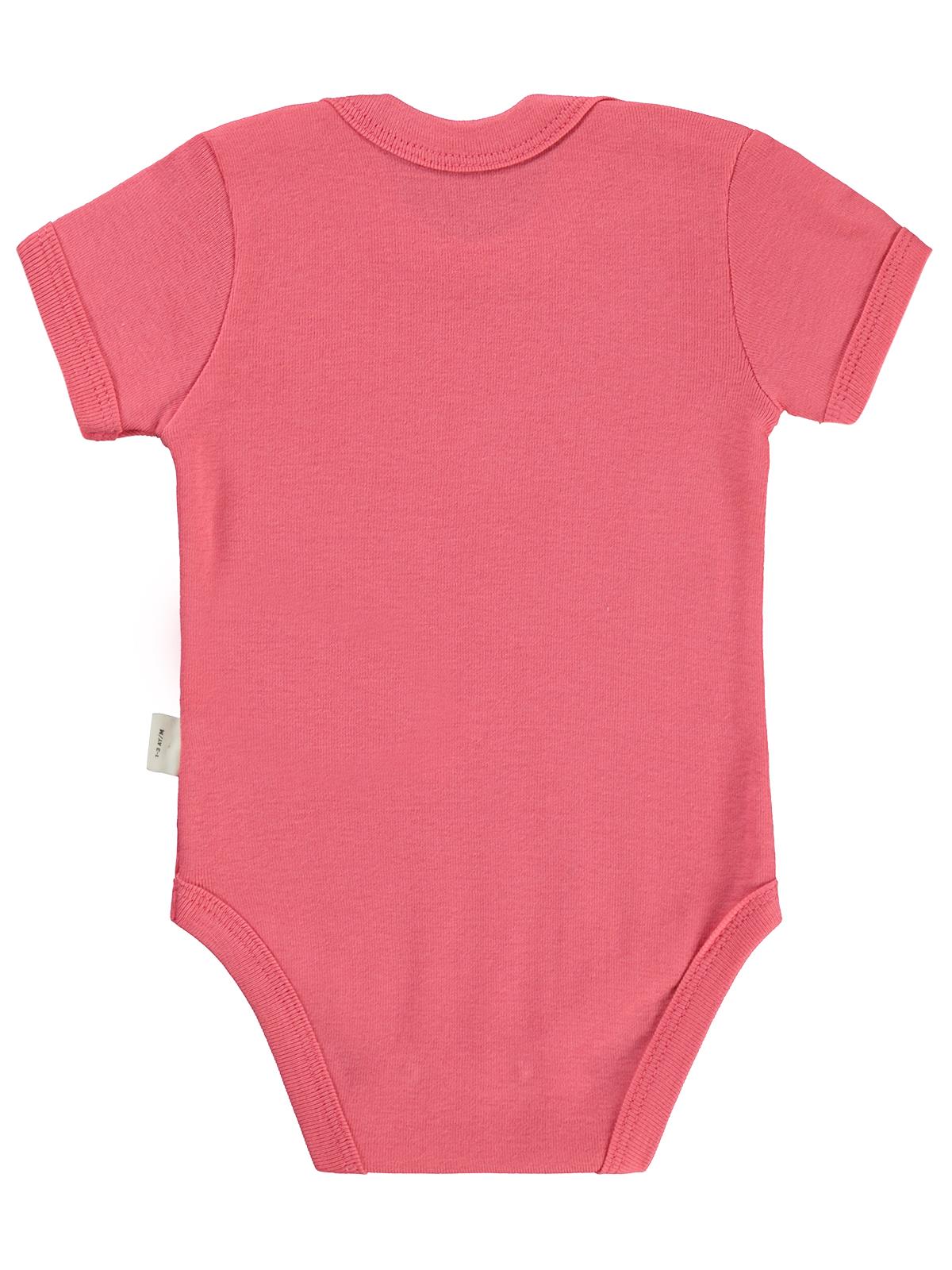 Civil Baby Cute Bunny Baskılı 1-36 Ay Çıtçıtlı Badi - Kırmızı