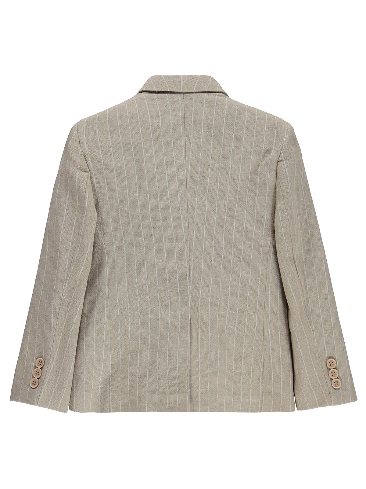 Pierre Cardin Çizgili 10-12 Yaş Ceket - Kahve