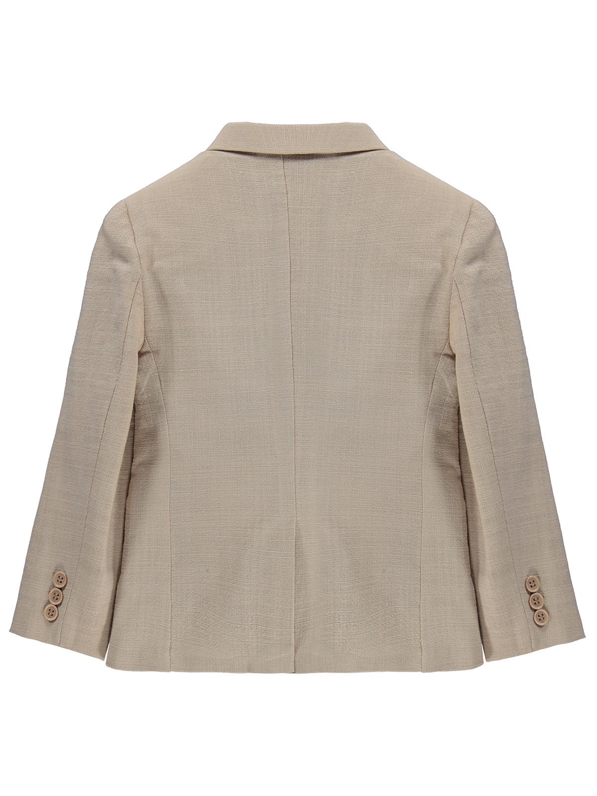Pierre Cardin Keten Görünümlü 10-12 Yaş Ceket - Kahverengi