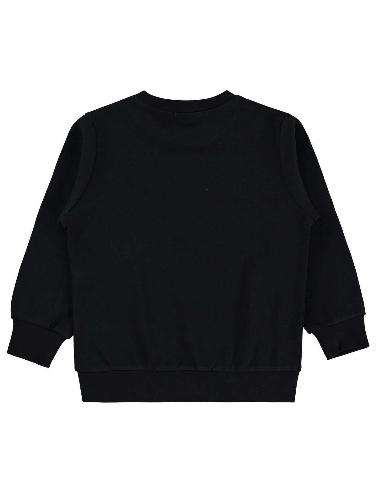 Civil Boys Zeka Küpü İguana Baskılı 2-5 Yaş Sweatshirt  - Siyah