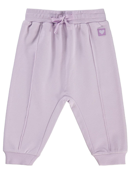 Civil Baby Civil Basic Kalp Etiketli 6-18 Ay Eşofman Altı - Lila