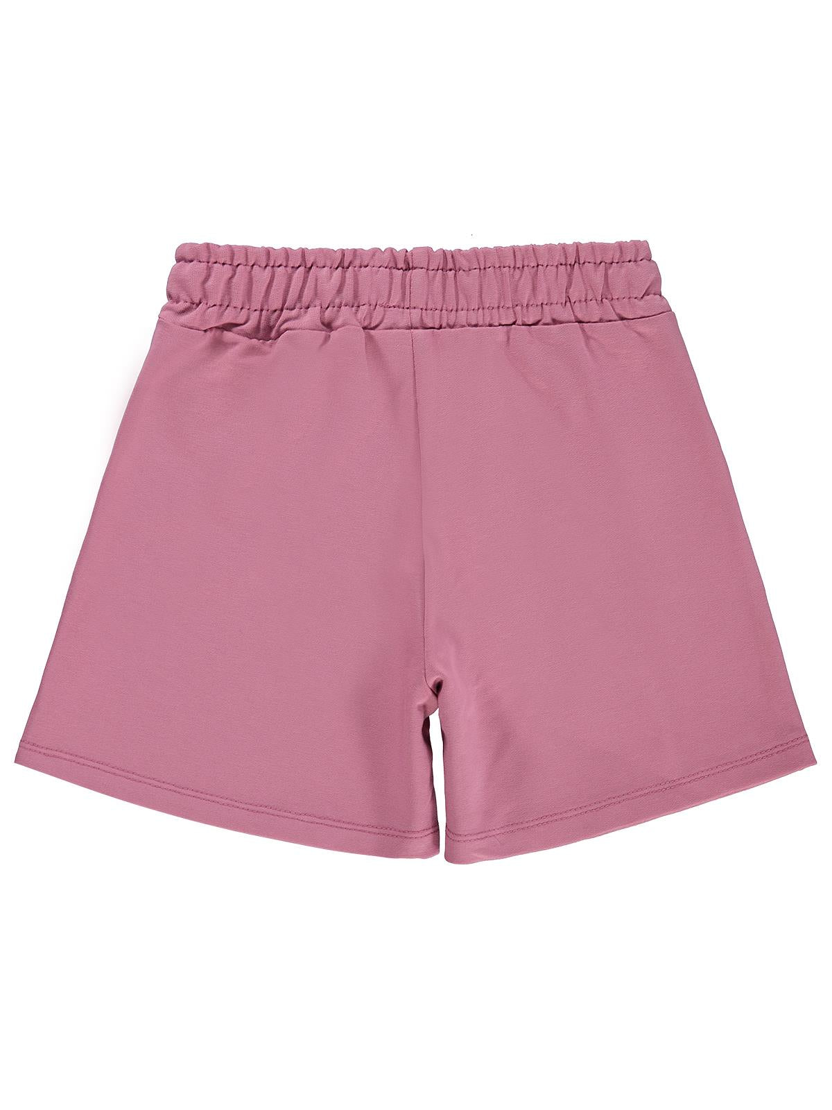 Civil Girls Paris Baskılı 2-5 Yaş Şort - Pembe