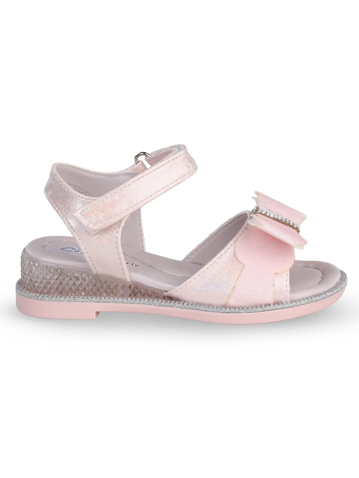 Civil Girls Fiyonk Aksesuarlı 26-30 Numara Sandalet - Pudra
