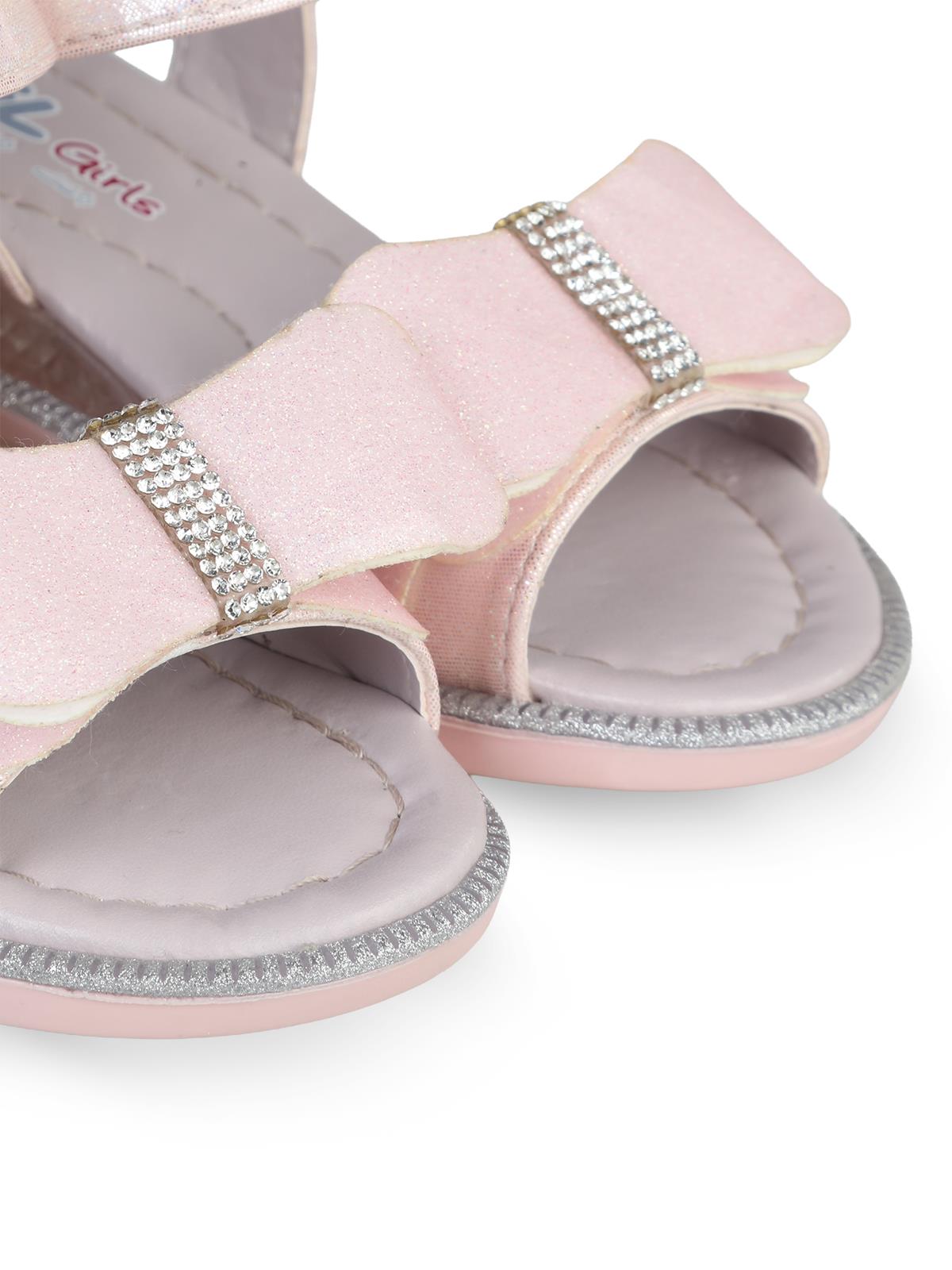Civil Girls Fiyonk Aksesuarlı 26-30 Numara Sandalet - Pudra
