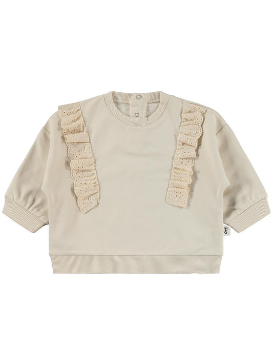 Civil Baby Fırfırlı Basic 6-18 Ay Takım - Bej