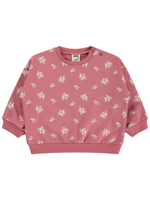 Civil Baby Çiçek Empirme Basic 6-18 Ay Sweatshirt - Pembe